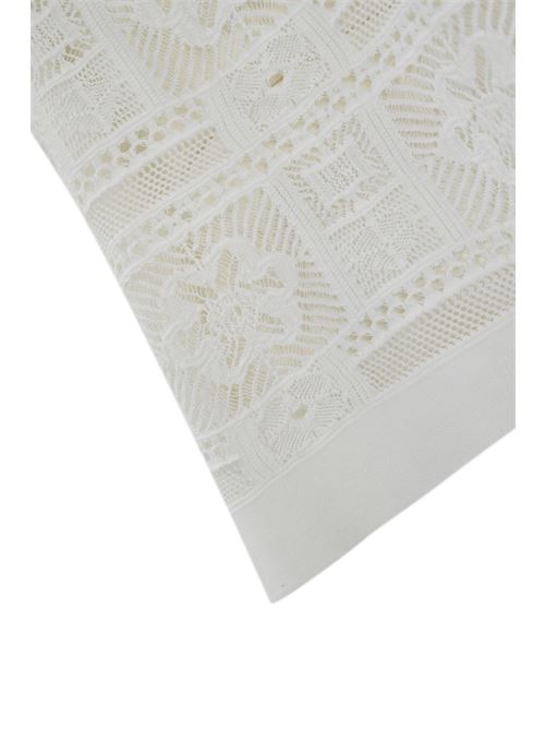 Tunica patchwork in cotone bianco D. Exterior | 603671BIAN